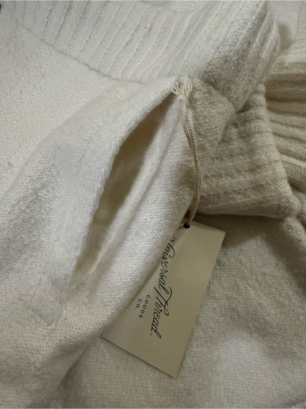 Knit Drawstring Lounge Shorts | Universal Thread | Cream | XL - Picture 7 of 7